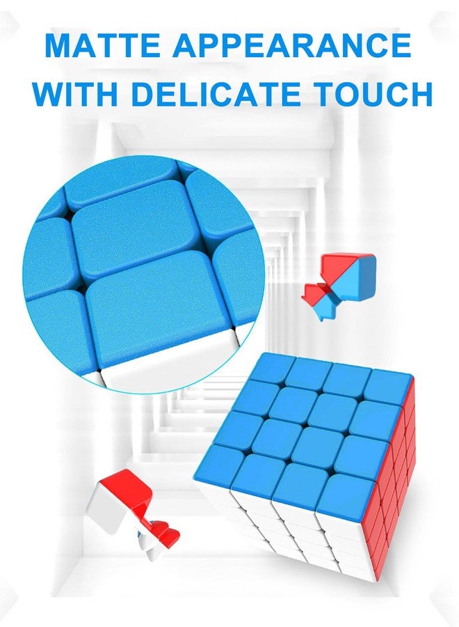 CFMOUR Speed Cube 4x4 - Moyu Meilong 4, Stickerless Magic Cubes Bundle 4x4x4- Fast Smooth Turning Vivid Colour Puzzle Game Brain Toy for Kids and Adult - Image 3